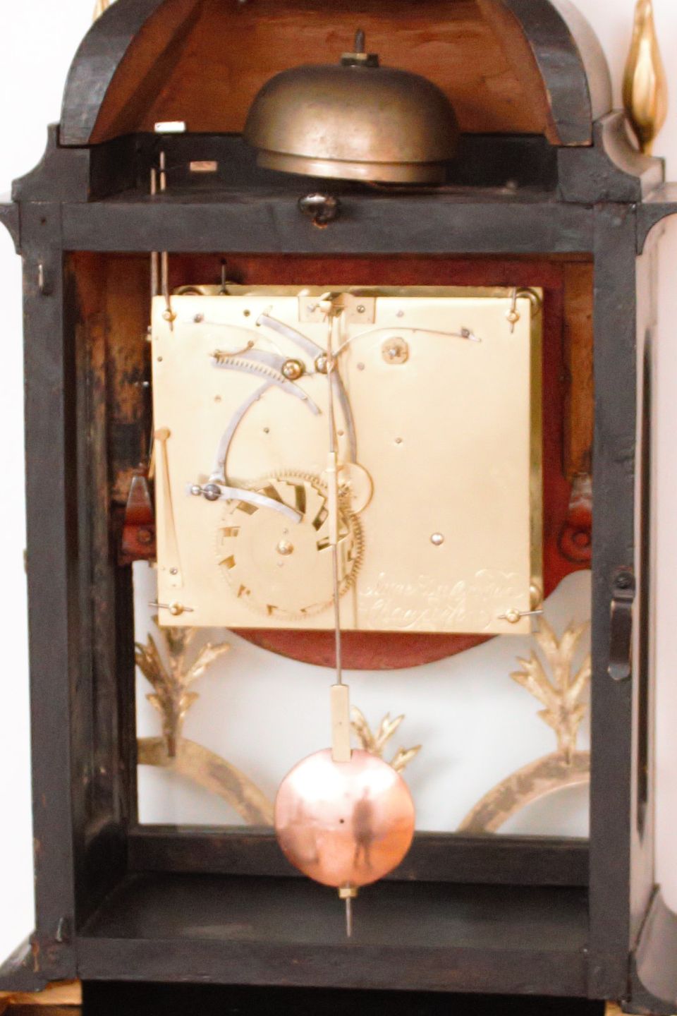 A small Swiss Louis XVI ebonised quarter striking bracket clock, DuComun, circa 1780 - image 6