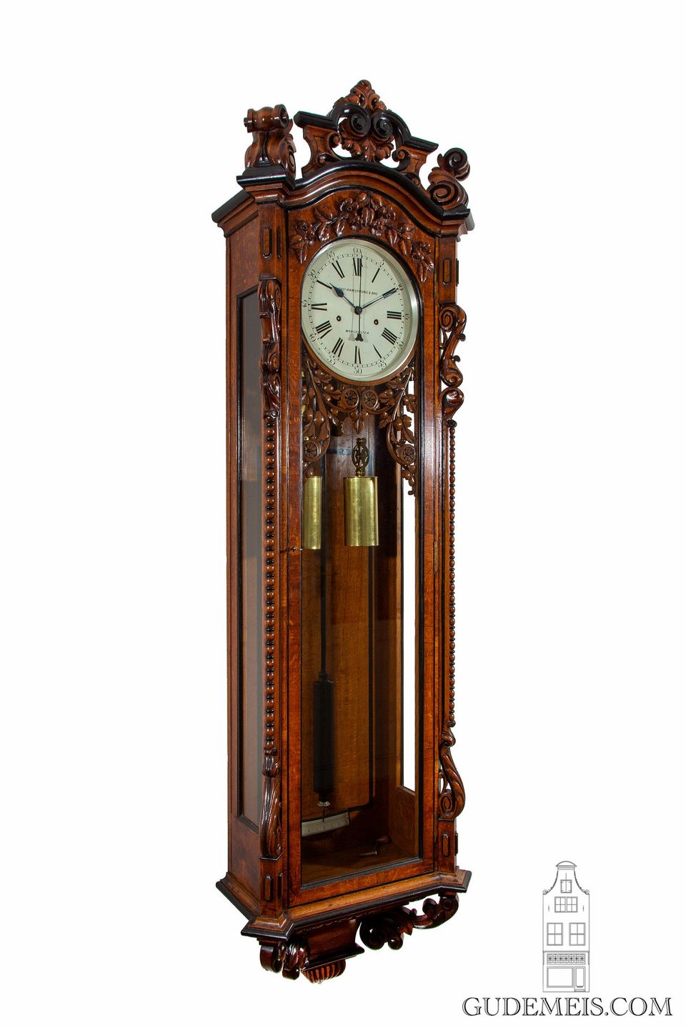 An impressive English oak longcase regulator, Armstrong Manchester circa 1880 - image 4