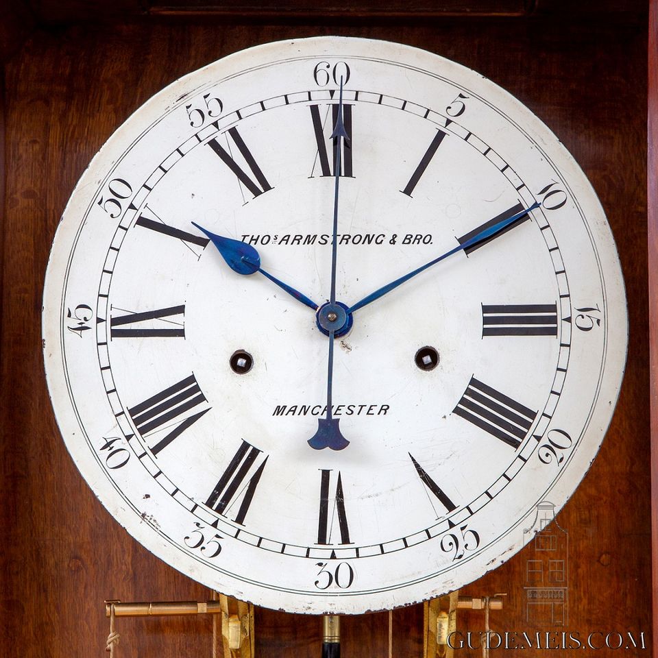 An impressive English oak longcase regulator, Armstrong Manchester circa 1880 - image 5