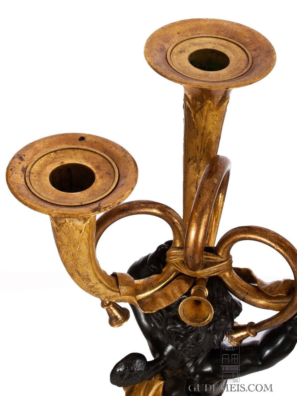 An important pair French Empire ormolu and bronze sculptural candelabra, circa 1800 - image 5