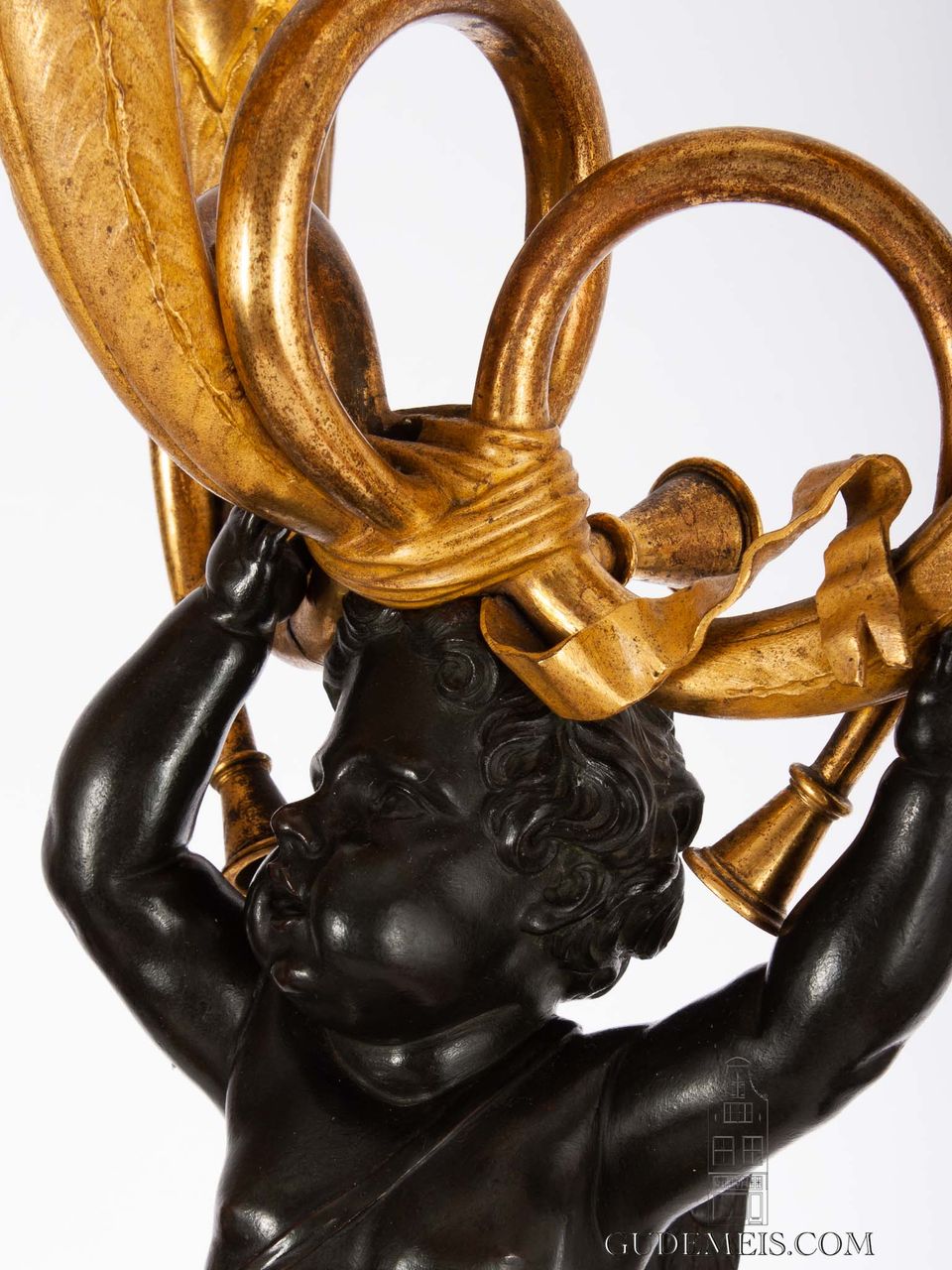 An important pair French Empire ormolu and bronze sculptural candelabra, circa 1800 - image 9