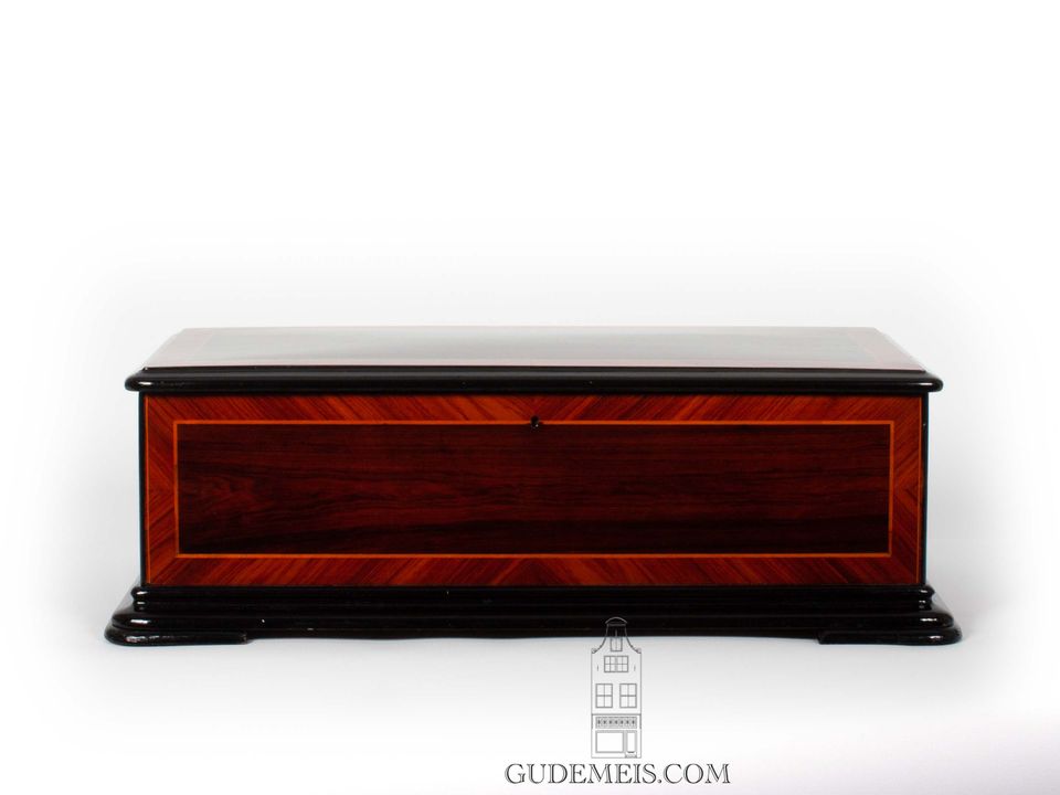 A Swiss rosewood eight air cylinder music box by Rivenc, circa 1880. - image 6