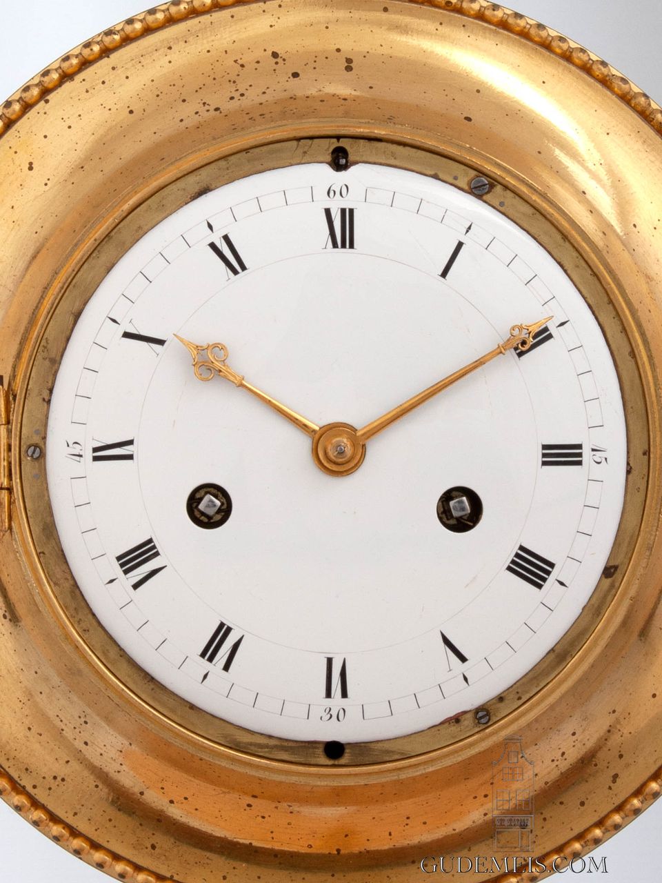 A French Empire ormolu annular striking cartel wall clock, circa 1800. - image 2