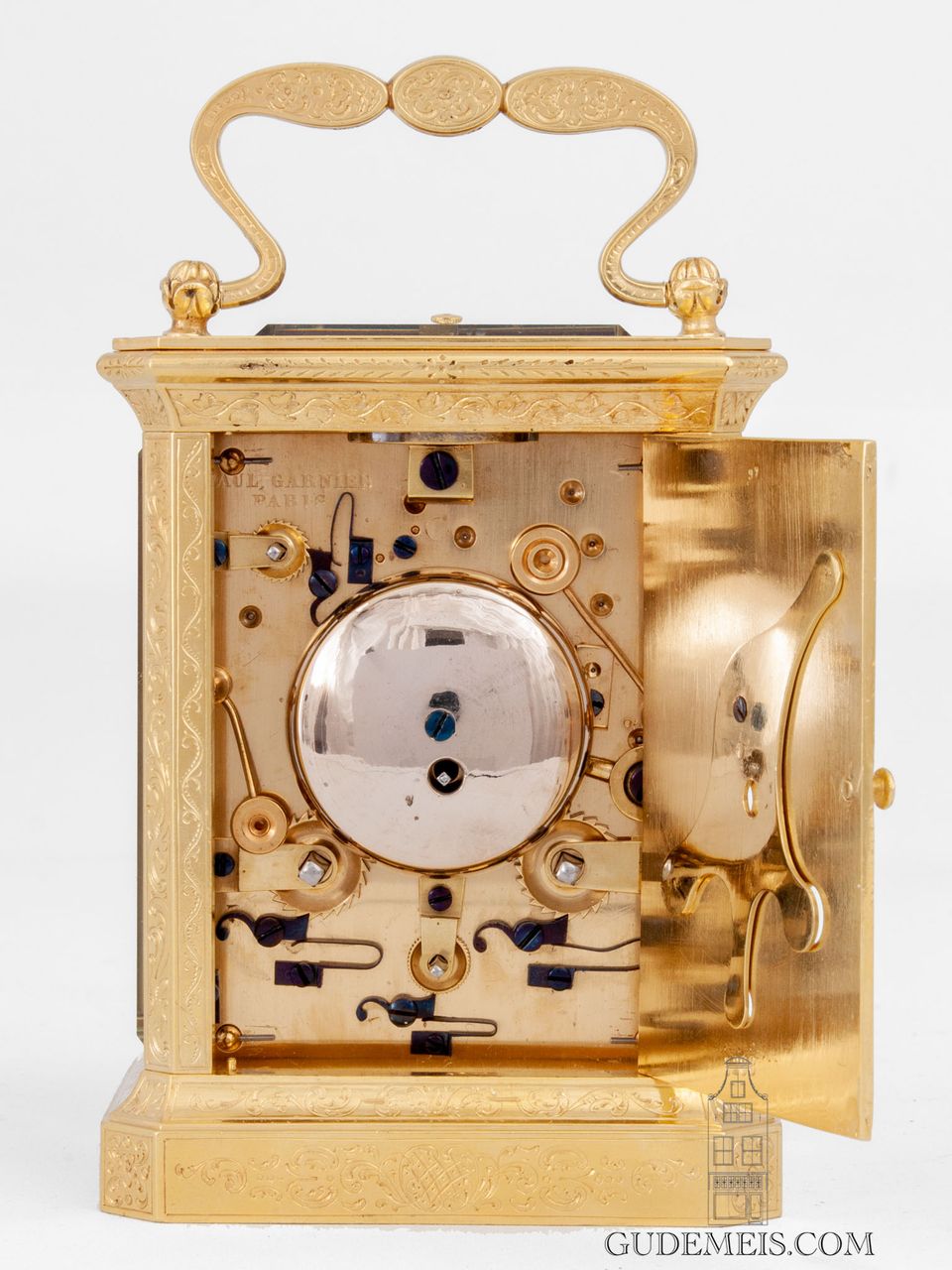 An early French carriage clock with chaff cutter escapement, Paul Garnier. - image 5