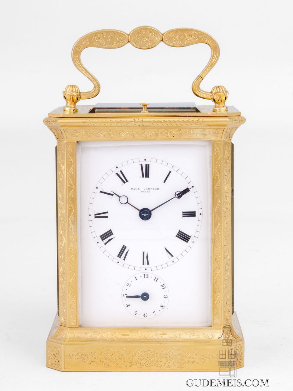 An early French carriage clock with chaff cutter escapement, Paul Garnier. - image 2