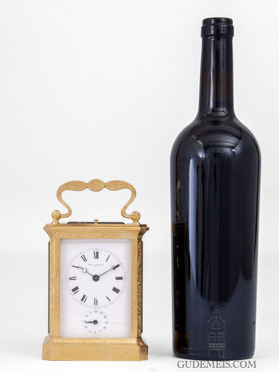 An early French carriage clock with chaff cutter escapement, Paul Garnier. - image 9