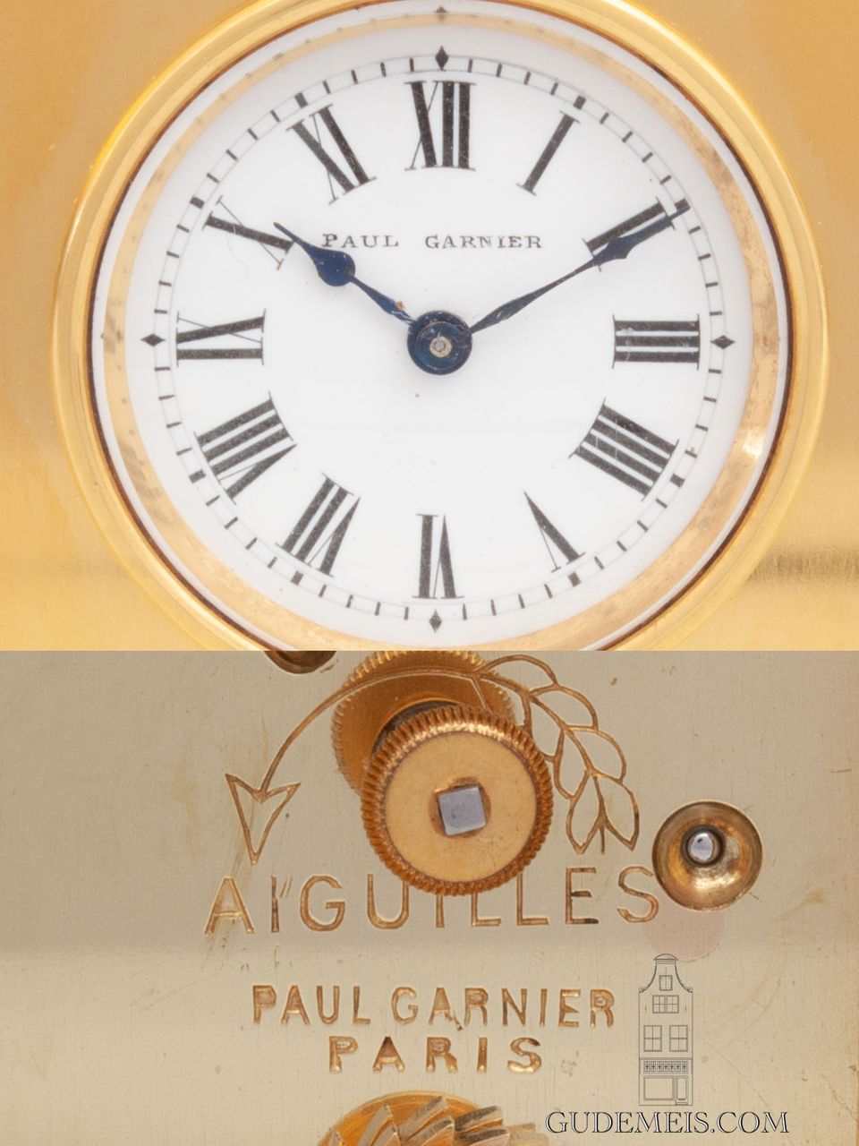 A small French gilt brass carriage clock, Paul Garnier - image 4