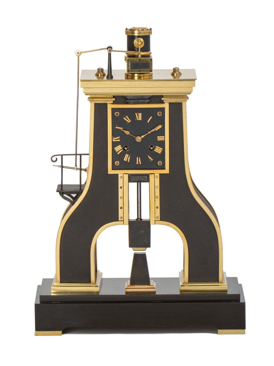 Une pendule industrielle en bronze patiné français "marteau-pilon", Guilmet vers 1880 - image 2