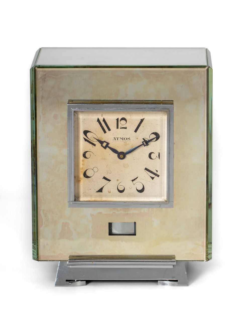 A French Art Deco mirror glass Reutter Patent atmos clock, model A3, circa 1933. - image 2