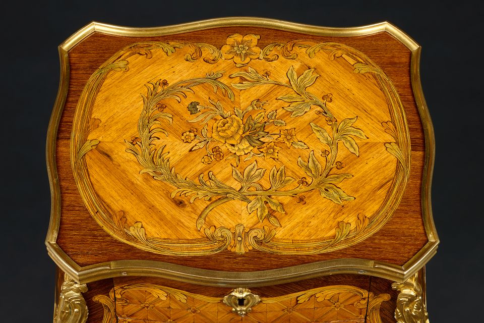 French Transitional Table, Leonard Boudin - image 4