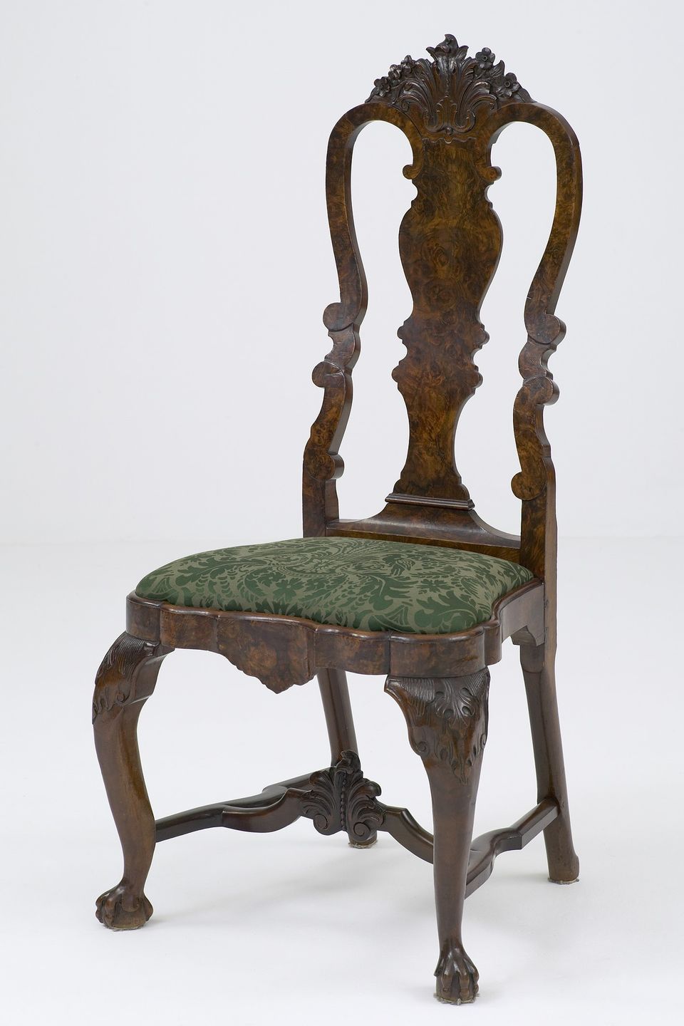 Zes Hollandse wortelnoten Louis XV Stoelen - afbeelding 3