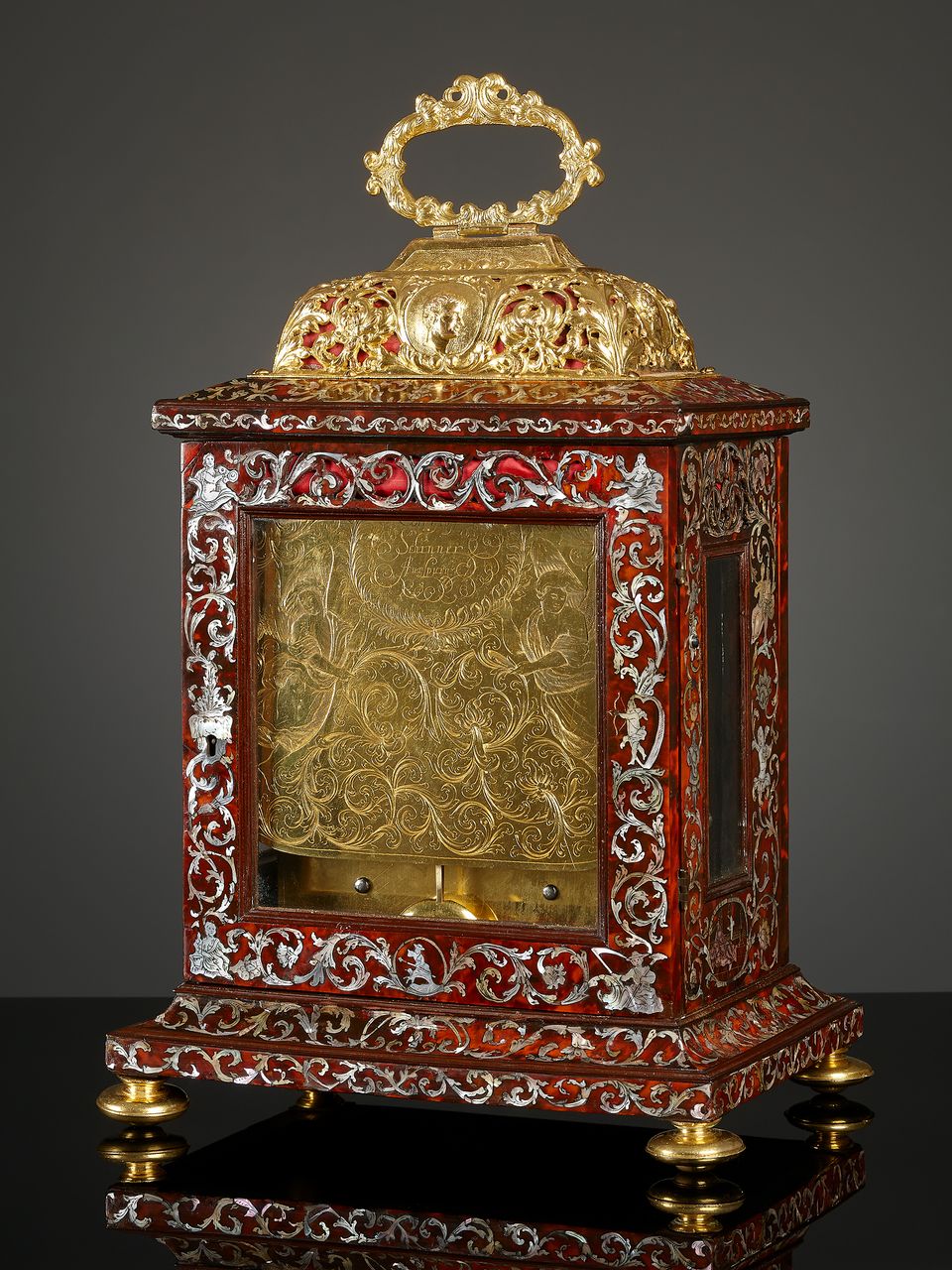 Duitse Louis XIV tafelklok - afbeelding 3