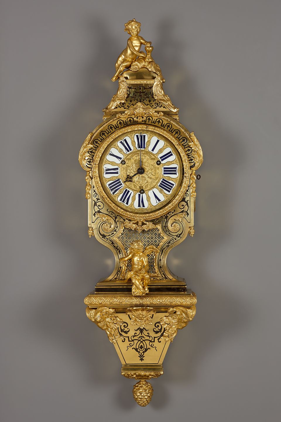 French Régence console clock, Masson - image 2
