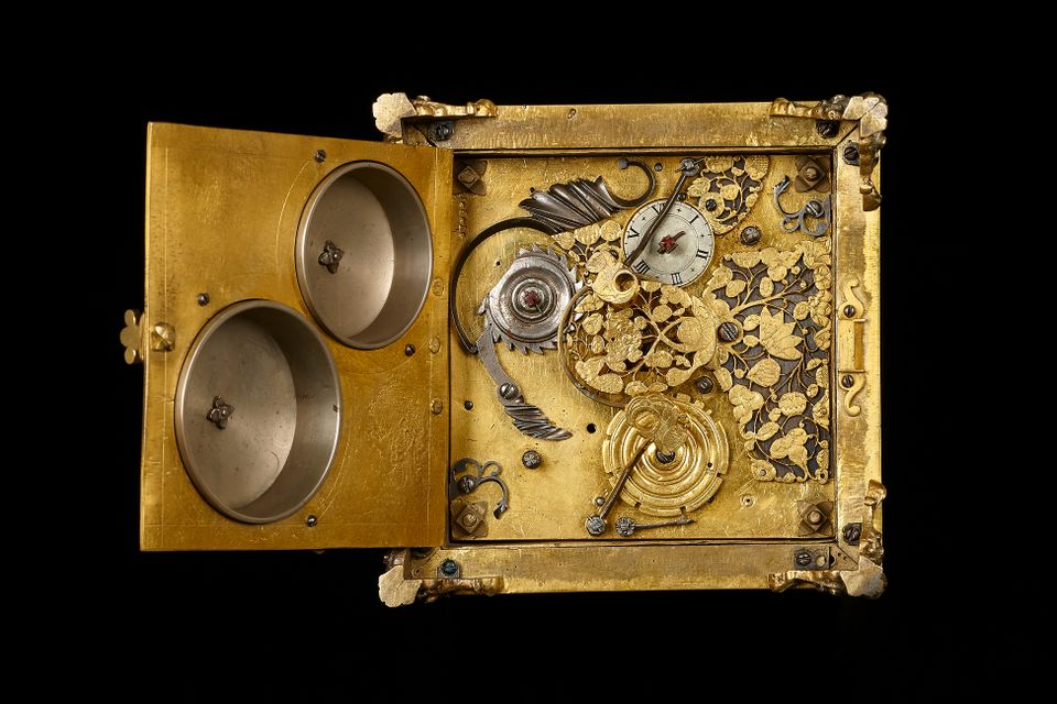 German Renaissance horizontal table clock - image 2