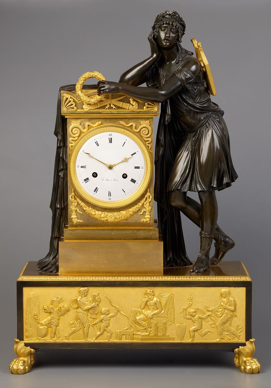 Franse Empire pendule, voorstellende Orpheus - afbeelding 2