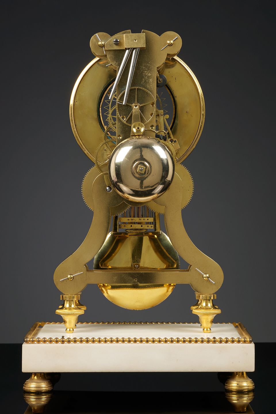 Franse Louis XVI Skeletpendule, Robert Robin - afbeelding 2