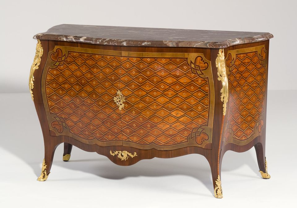 Hollands Transition ensemble van een commode en een secrétaire à abattant - afbeelding 2