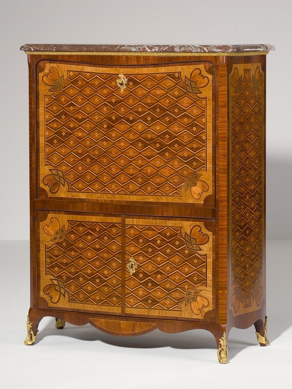 Hollands Transition ensemble van een commode en een secrétaire à abattant - afbeelding 3