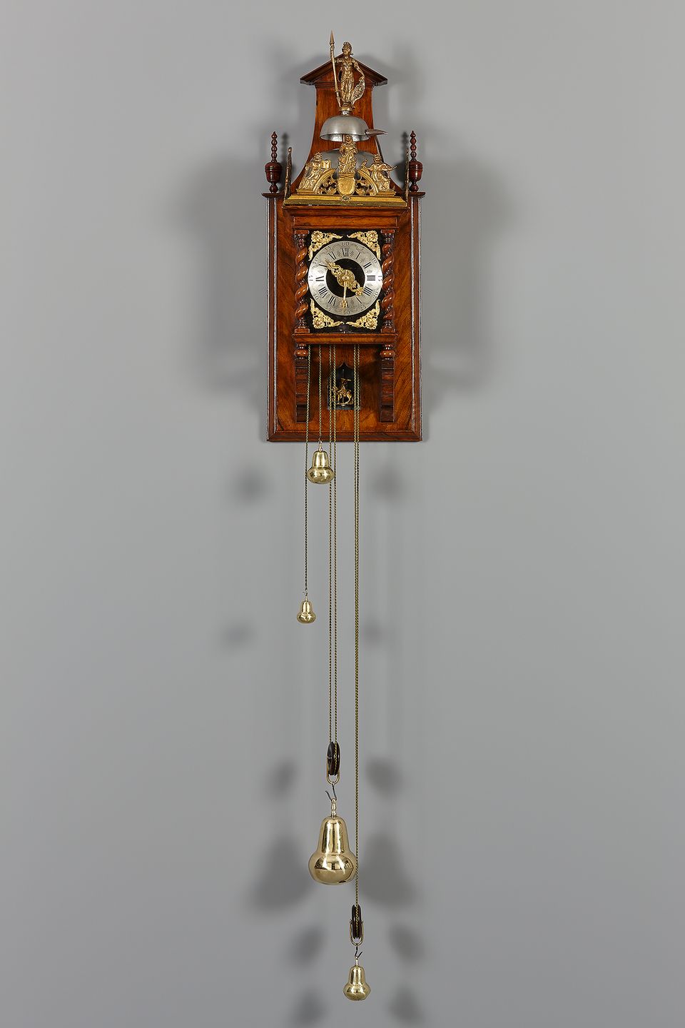 Dutch walnut ‘schoolbord’ Zaanse clock, Jan Koogies, Wormerveer - image 2