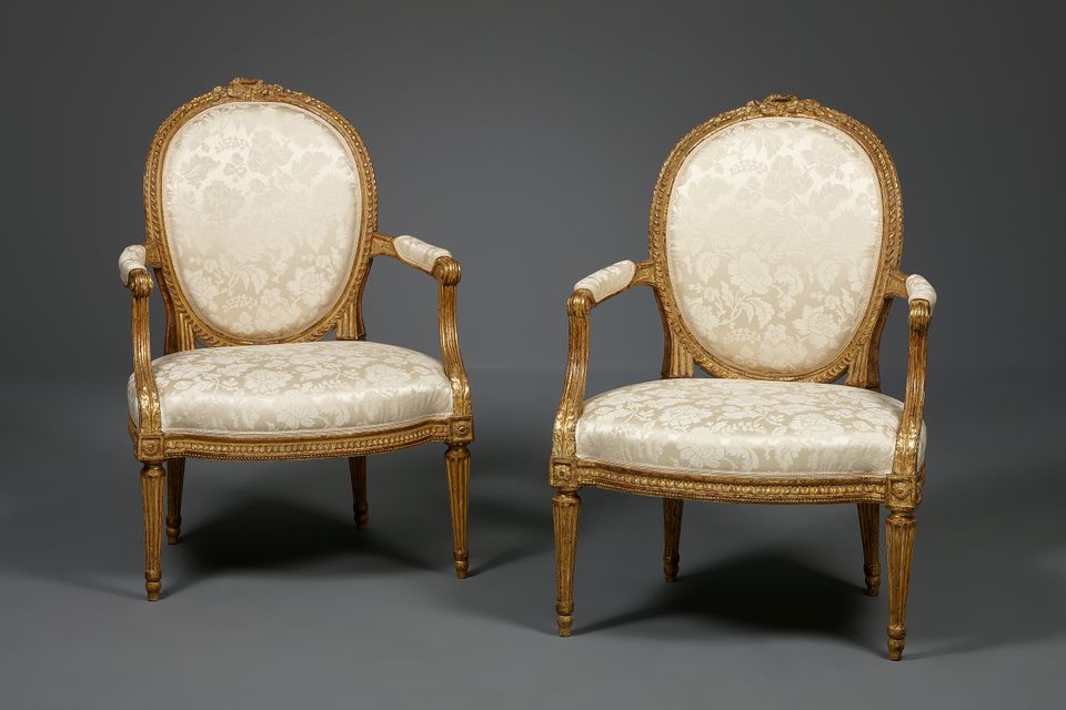 Pair of French Louis XVI fauteuils - image 2