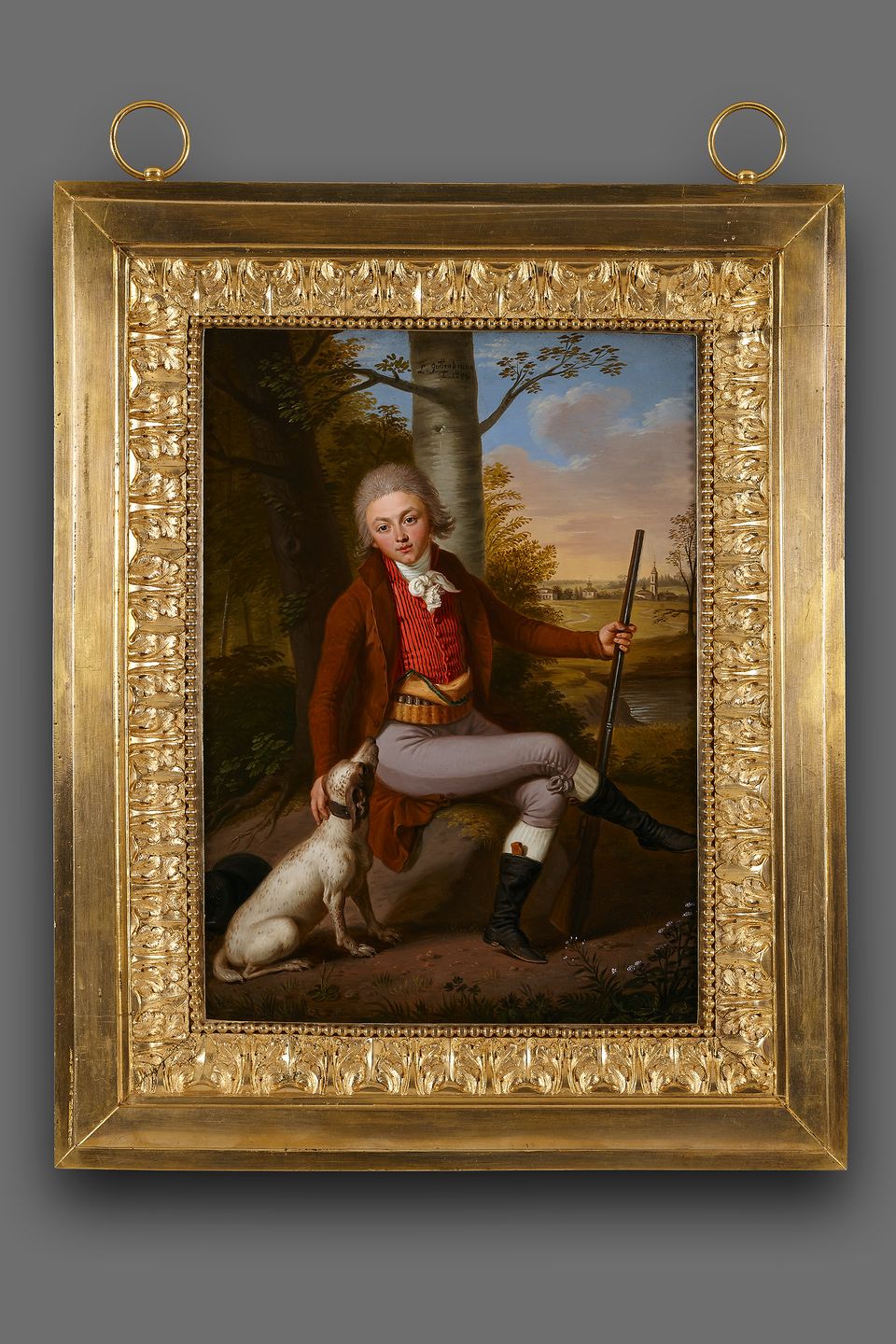 Ludwig Guttenbrunn (1750-1819),  Portrait of a young nobleman in hunting attire - image 2