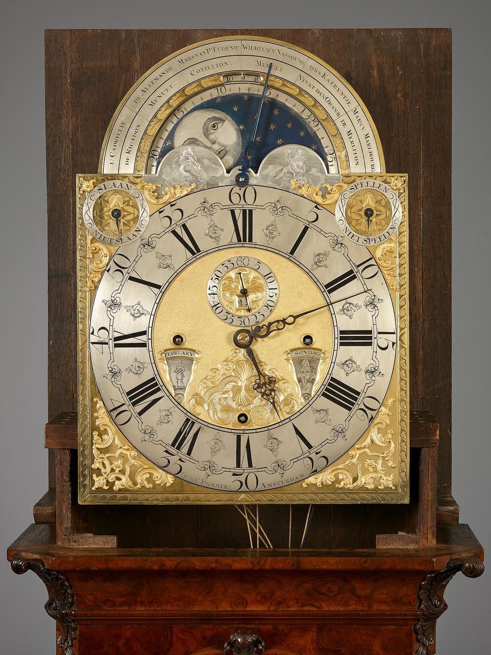 Amsterdam musical longcase clock, Gerrit Bramer - image 2