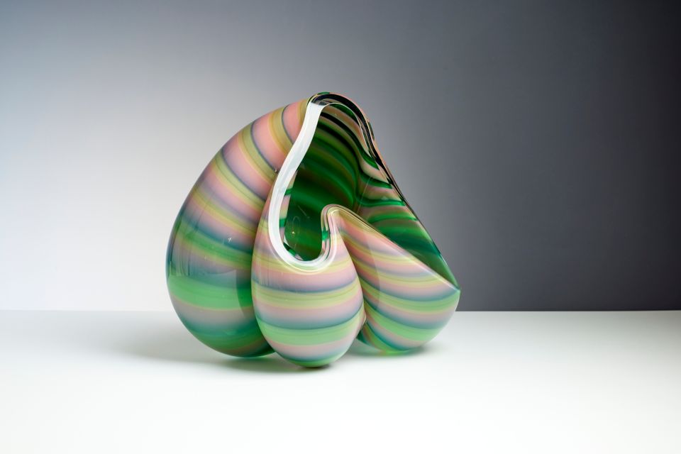 Barbara Nanning (Amsterdam 1957), glass object sculptural bowl - image 2