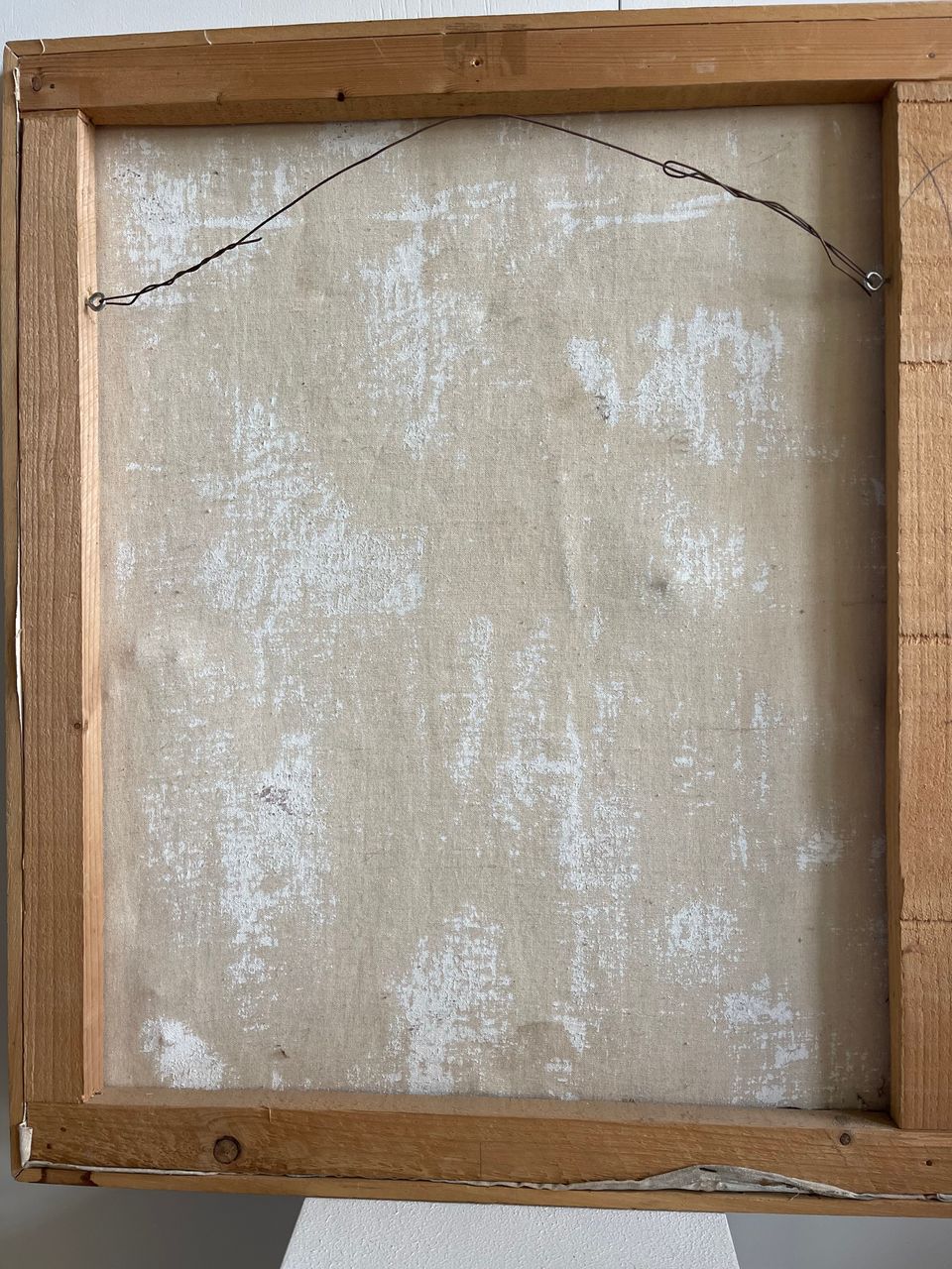 Xavier Krebs, abstract oil painting on linen canvas, 1990 - image 4