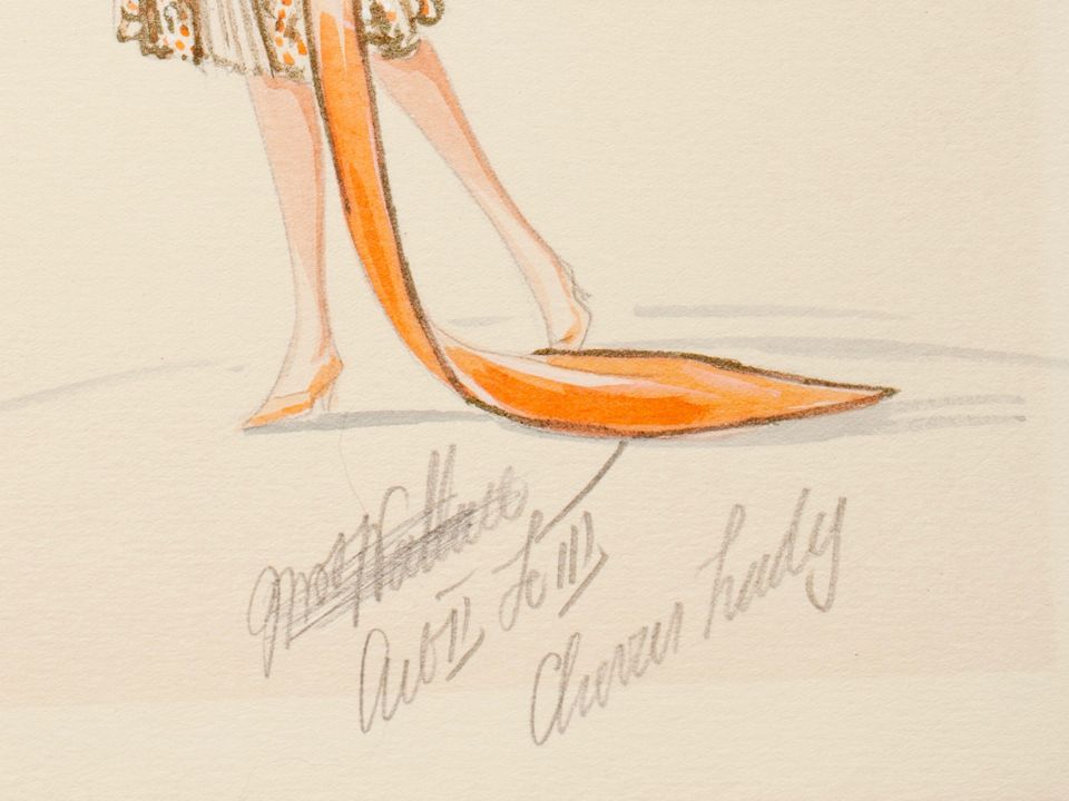 Charles LeMaire, Original Art Deco costume designs for George Gershwins Broadway musical 'Tell me More', 1920s - image 9