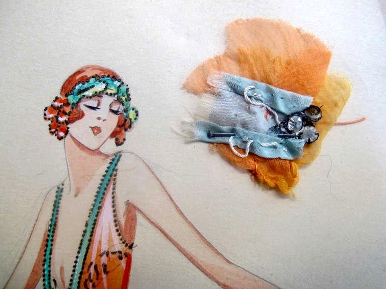 Charles LeMaire, Original Art Deco costume designs for George Gershwins Broadway musical 'Tell me More', 1920s - image 10