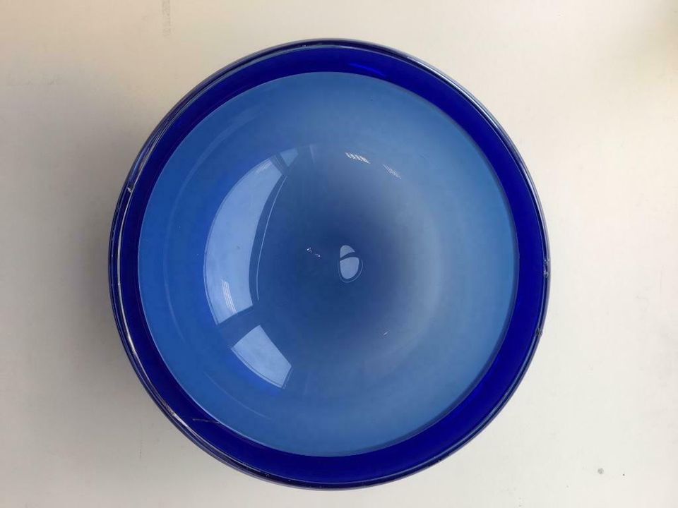 A.D.Copier, wide blue bowl, manufactured by Lino Tagliapietra and Bernard Heesen, 1990. - image 3