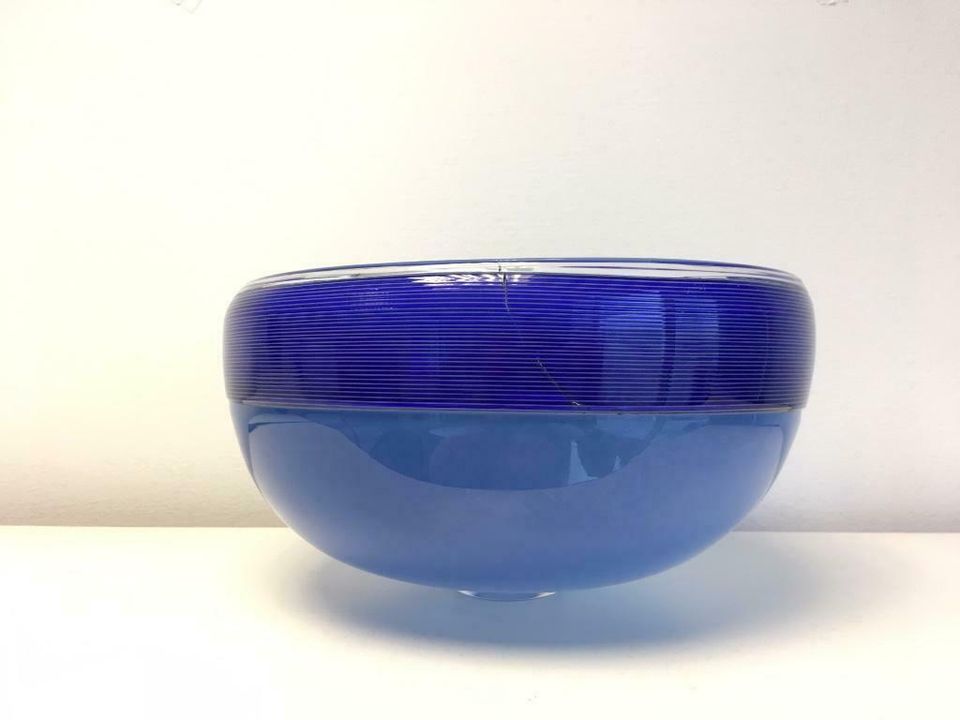 A.D.Copier, wide blue bowl, manufactured by Lino Tagliapietra and Bernard Heesen, 1990. - image 4