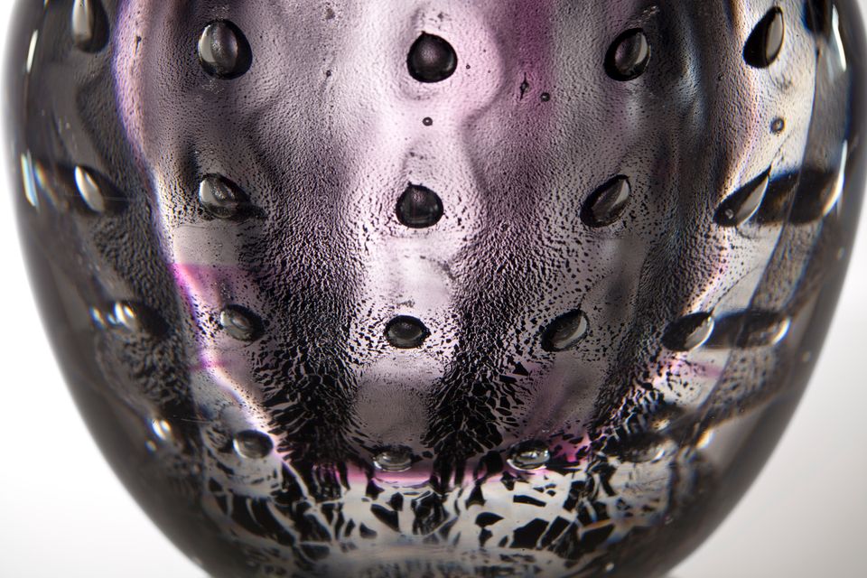 A.D. Copier, Unique thick glass bowl with antimony crackle, Glass factory Leerdam, 1949 - image 4
