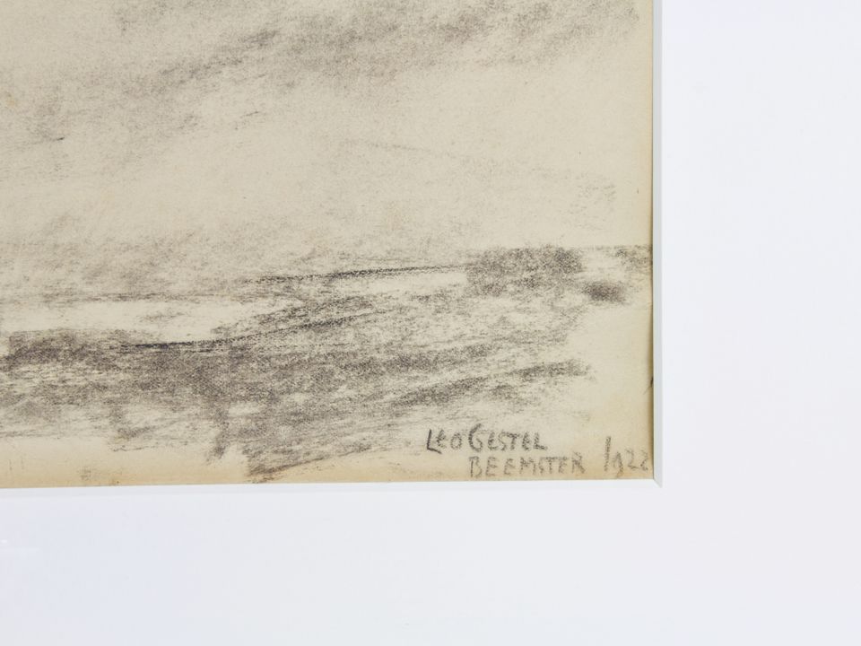 Leo Gestel, 'Beemster', charcoal on paper, 1922 - image 4