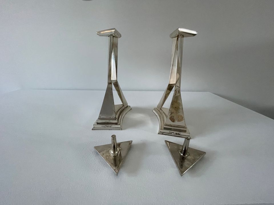 Salvadore Dali, a set CHROMIUM PLATED METAL PRICKET CANDLESTICKS: L'IMMORTALITI DE CASTOR ET POLLUX - image 8