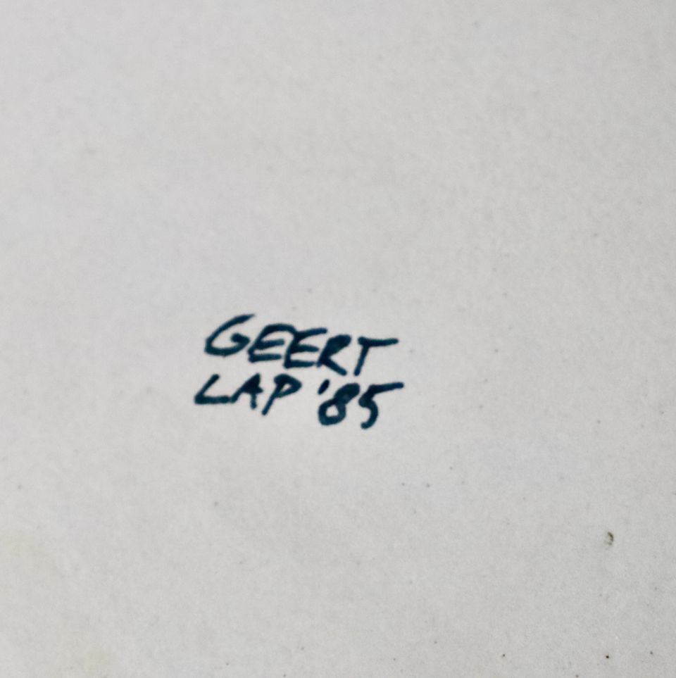 Geert Lap, steengoed, grijs geglazuurd, 1985 - afbeelding 3