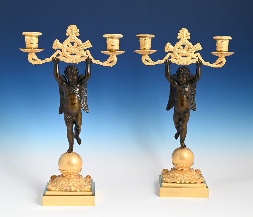 A pair of ormolu Empire candelabras - image 3