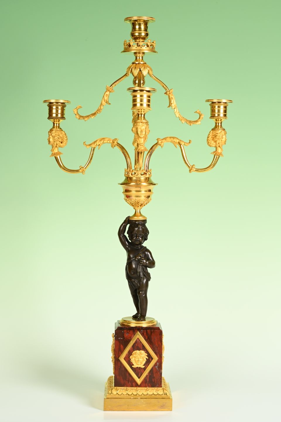 Een stel Directoire kandelaars - afbeelding 7
