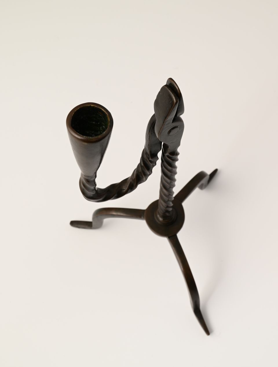 A rare bronze candle holder - image 8