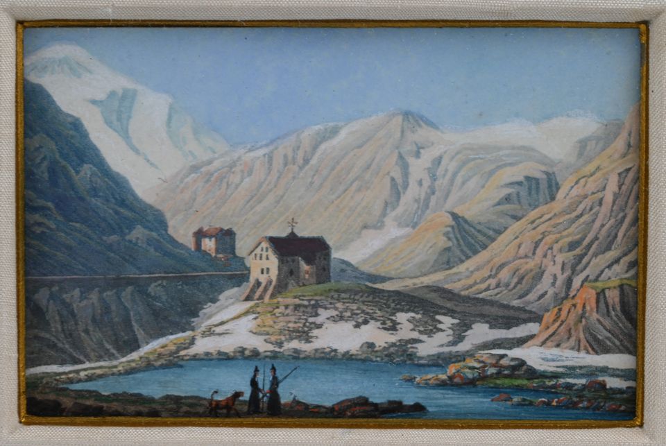 Een paar Grand Tour gouaches - afbeelding 3