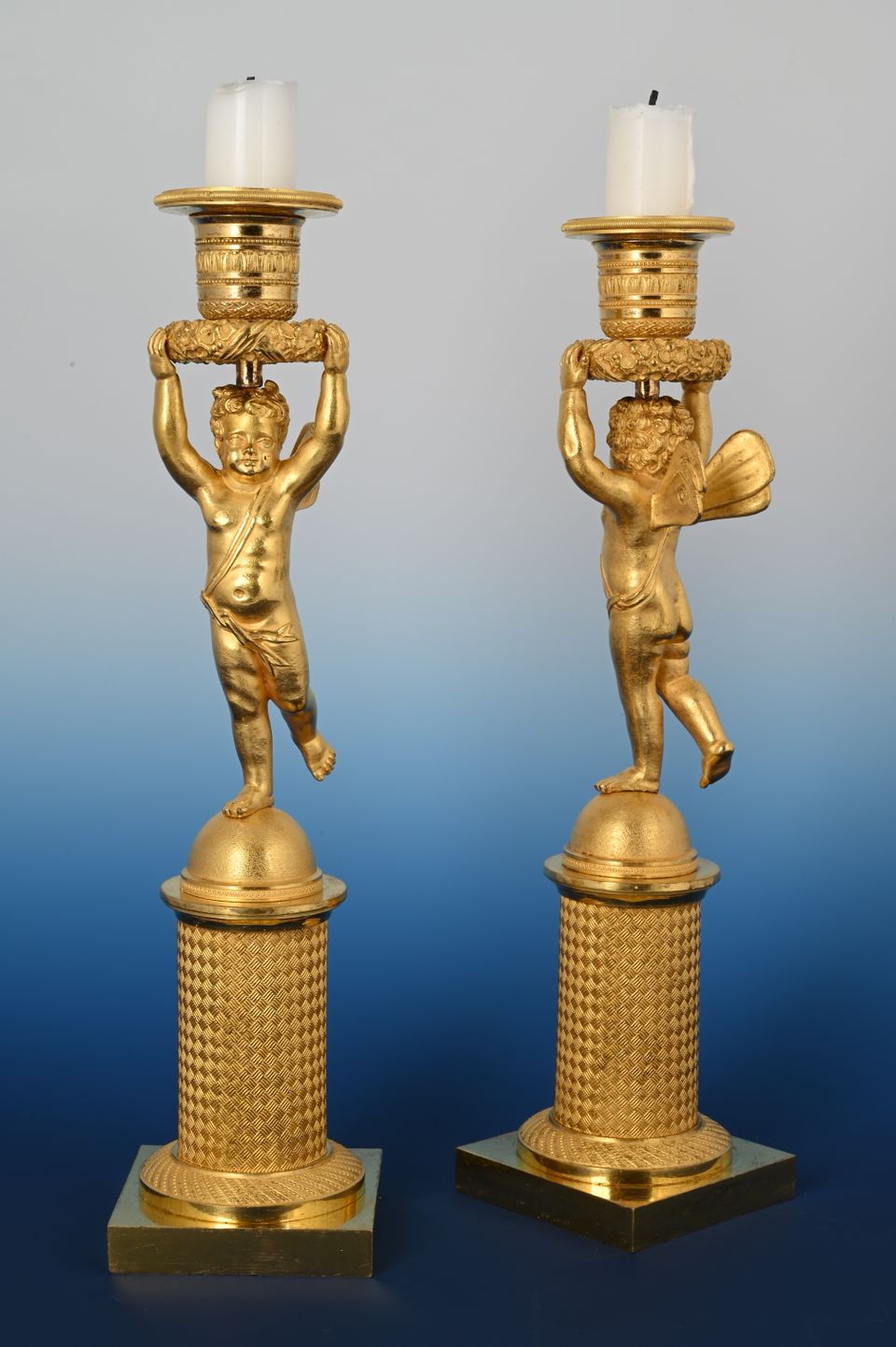A pair of Empire Candle Sticks - image 3