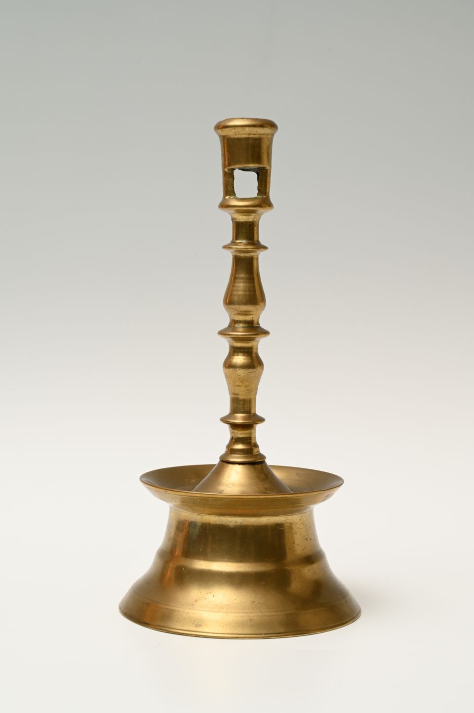 A Dutch bronze candlestick - image 3