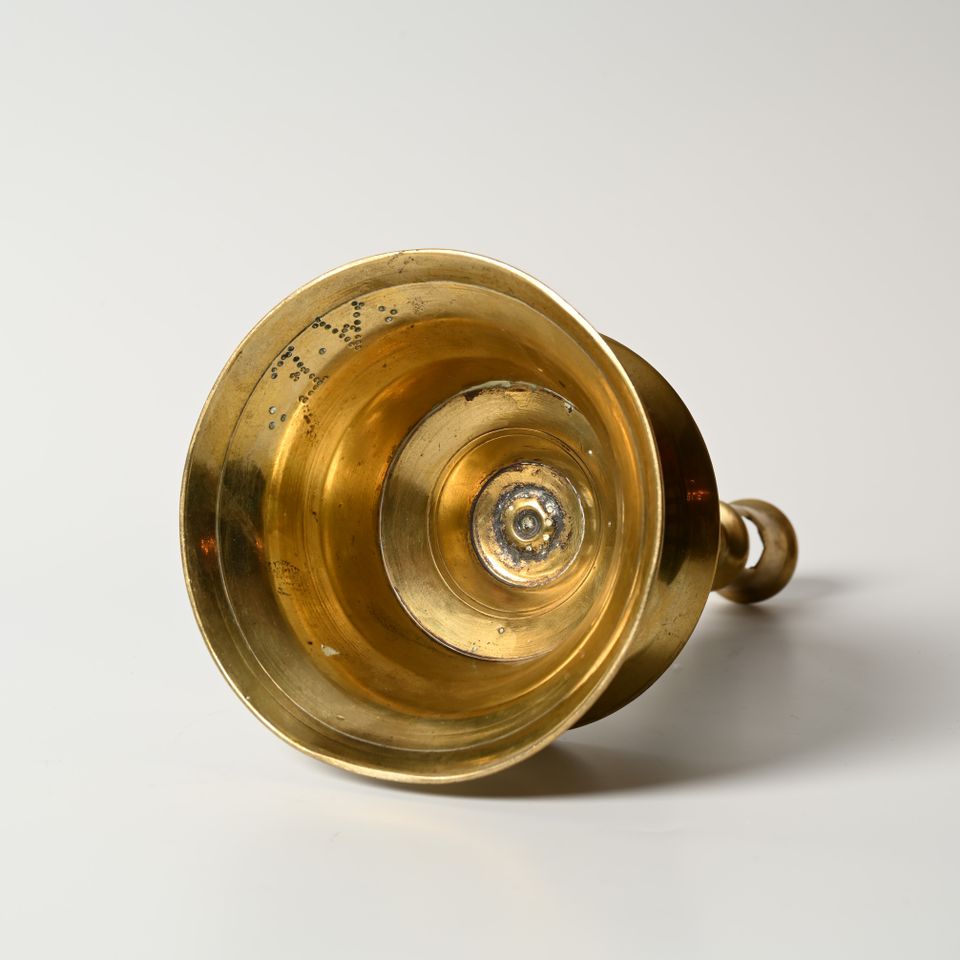 A Dutch bronze candlestick - image 5