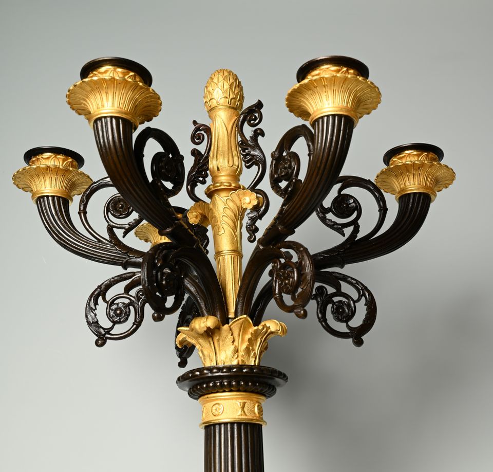 A pair of Empire candelabra - image 7