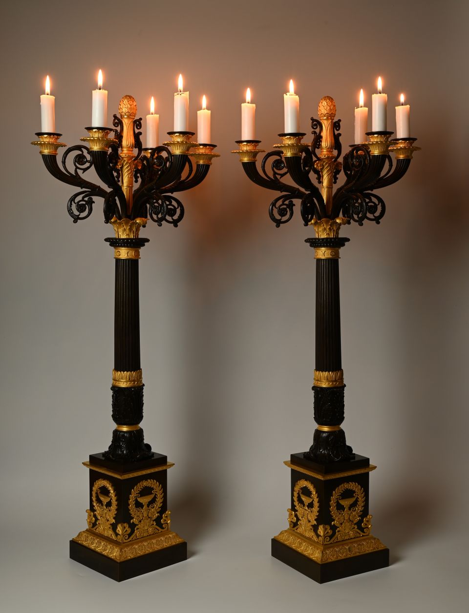A pair of Empire candelabra - image 3