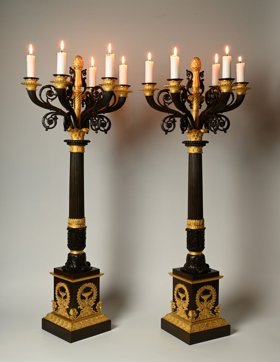 A pair of Empire candelabra - image 2