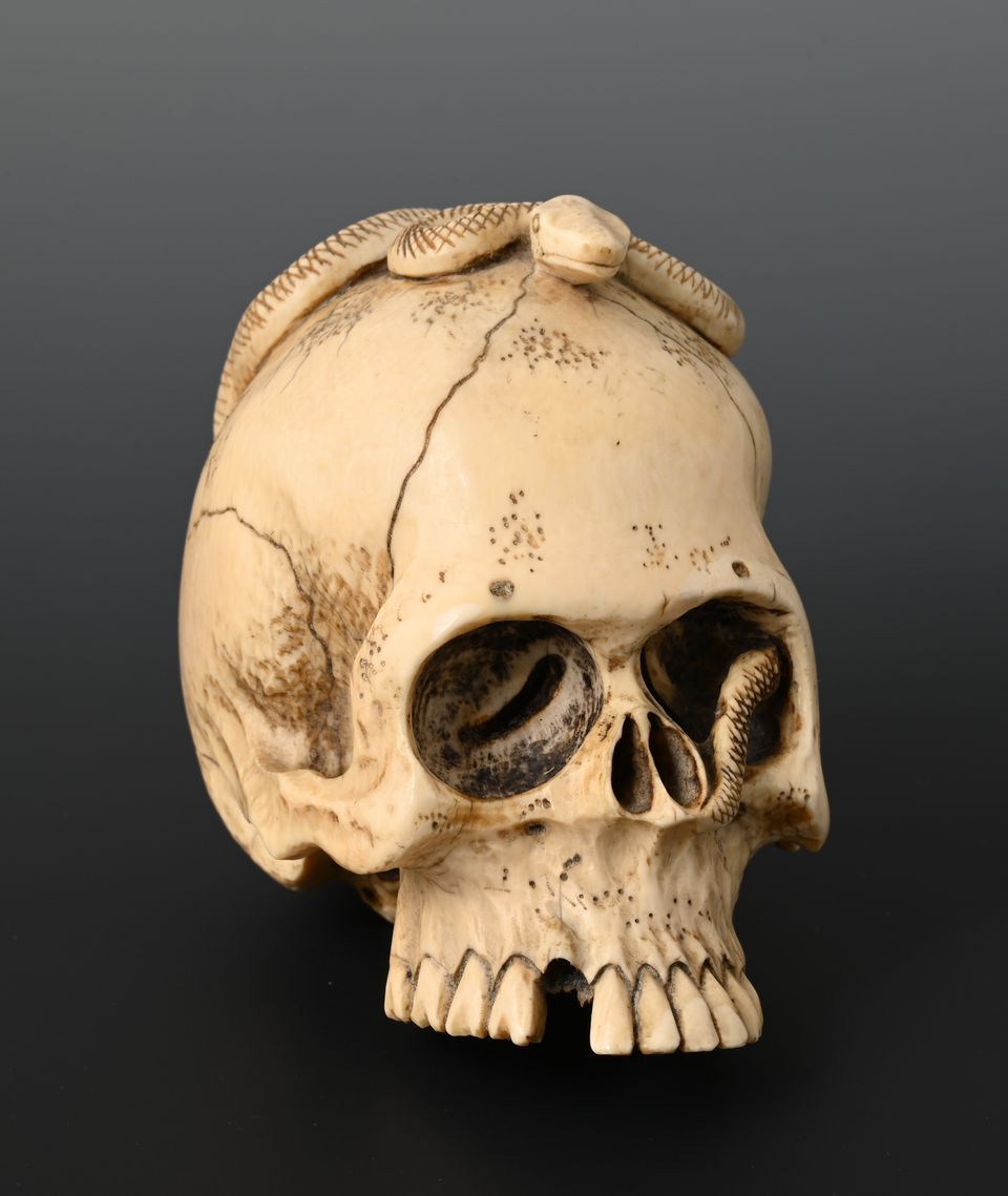 A Japanese ivory skull - image 6