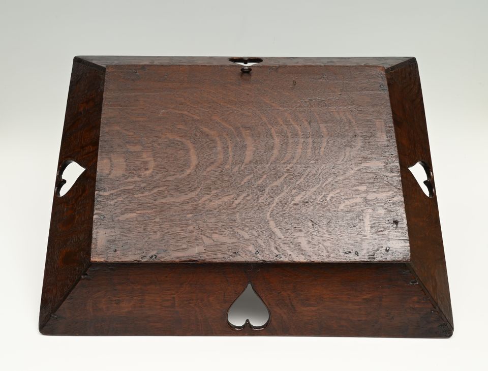 A Dutch oak diaper basket - image 4