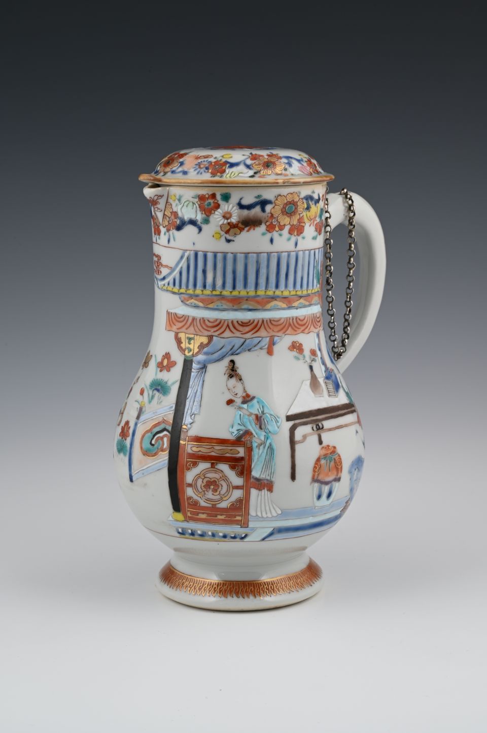 Chinese Famille Rose potpourri set - afbeelding 2