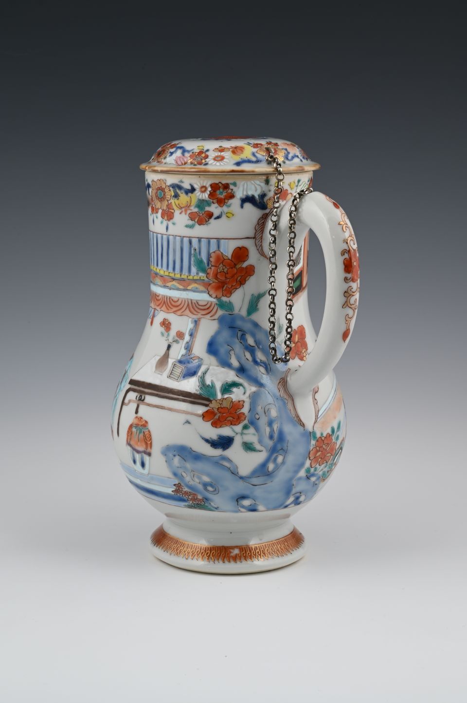 Chinese Famille Rose potpourri set - afbeelding 4